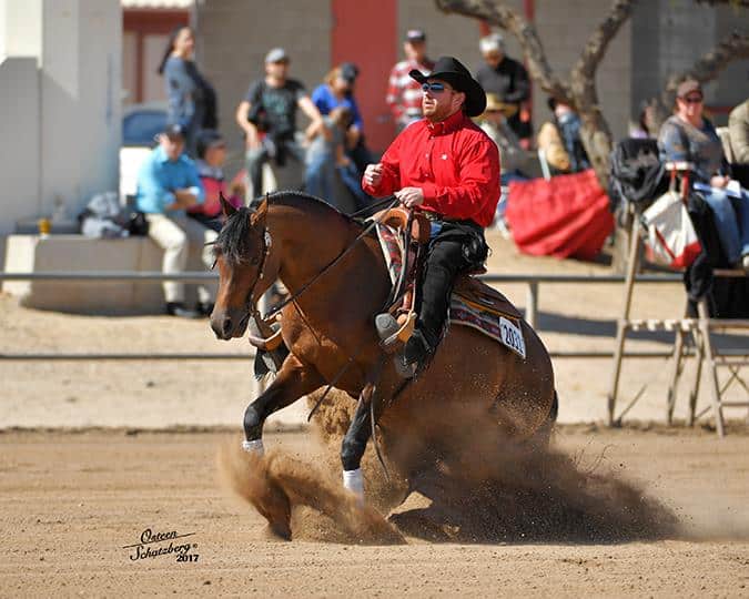 PA Marco and Nathan Kent sliding stop and Scottsdale Arabian Horse Show